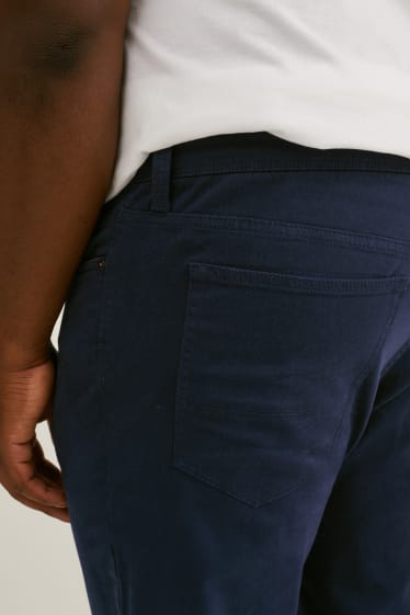 Hommes - Pantalon - regular fit - Flex - LYCRA® - bleu foncé