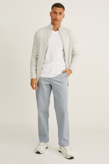 Hommes - Chino - coupe relax - gris clair