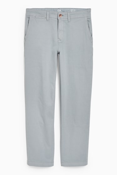 Hommes - Chino - coupe relax - gris clair