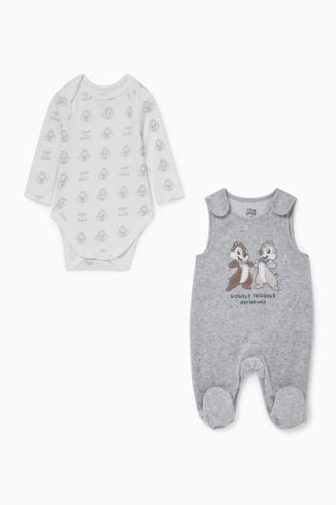 Bébés garçons - Disney - ensemble avec grenouillère - gris chiné