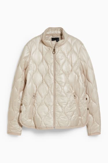 Women - Quilted gilet - pearl