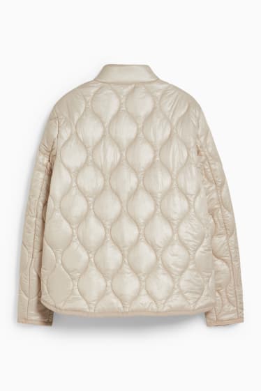 Women - Quilted gilet - pearl