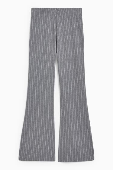 Femmes - CLOCKHOUSE - pantalon en jersey - à rayures - gris chiné