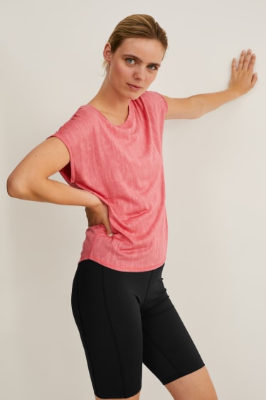 Femei - Bluză funcțională - jogging - roz