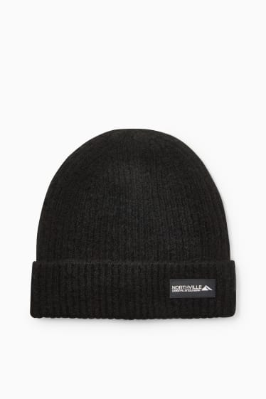 Children - Knitted hat - black