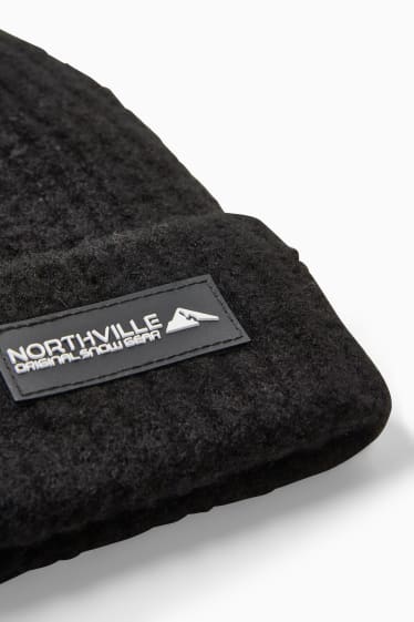 Children - Knitted hat - black