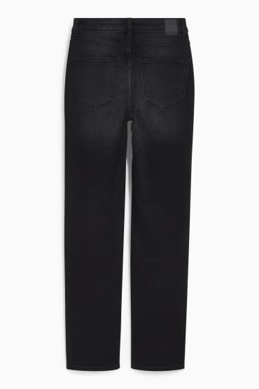 Dames - Straight jeans - high waist - LYCRA® - jeansdonkergrijs