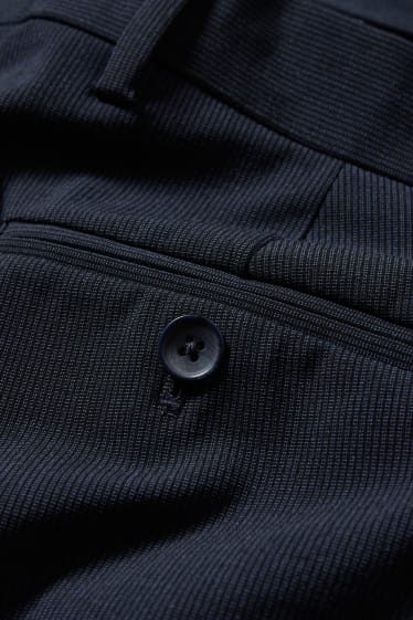 Mężczyźni - Spodnie modułowe - slim fit - Flex - LYCRA® - Mix & Match - ciemnoniebieski