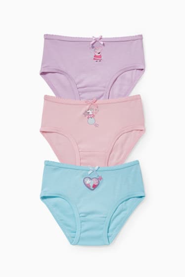 Bambine - Confezione da 3 - Peppa Pig - slip - rosa