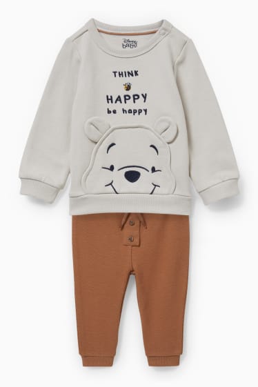 Baby: jongens - Winnie de Poeh - baby-outfit - 2-delig - beige