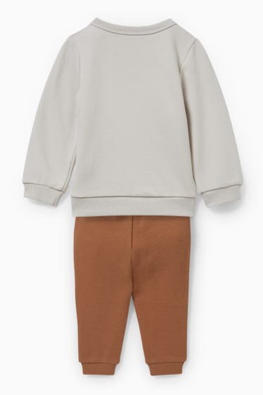 Baby: jongens - Winnie de Poeh - baby-outfit - 2-delig - beige