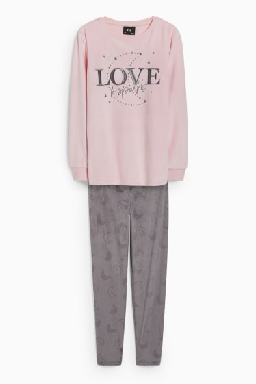 Nena - Pijama - 2 peces - gris/rosa