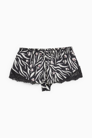 Dona - Bòxers - estampats - negre/blanc