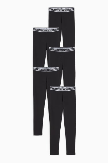 Kinder Mädchen - Multipack 5er - Leggings - schwarz