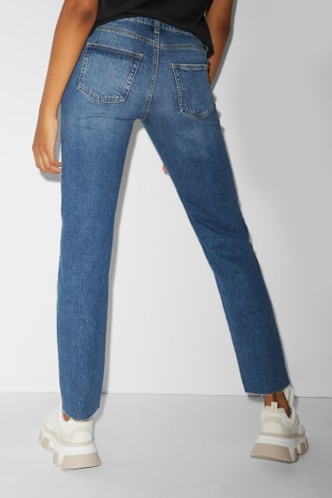 Kobiety - CLOCKHOUSE - staright jeans - niski stan - dżins-niebieski