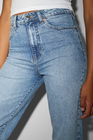 Damen - CLOCKHOUSE - Wide Leg Jeans - High Waist - helljeansblau