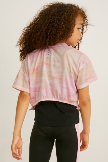 Enfants - Ensemble - T-shirt et top - 2 pièces - abricot