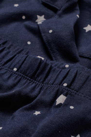 Femmes - Pyjama - avec motif - bleu foncé