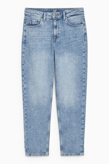 Kobiety - Mom Jeans - wysoki stan - LYCRA® - dżins-jasnoniebieski