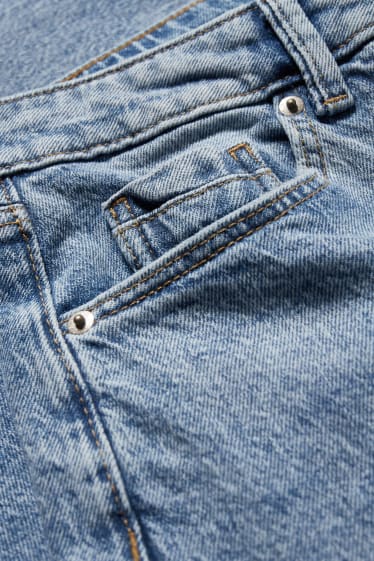Femei - Mom jeans - talie înaltă - LYCRA® - denim-albastru deschis