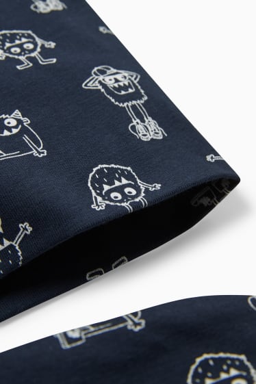 Children Boys - Set - hat and snood - 2 piece - dark blue