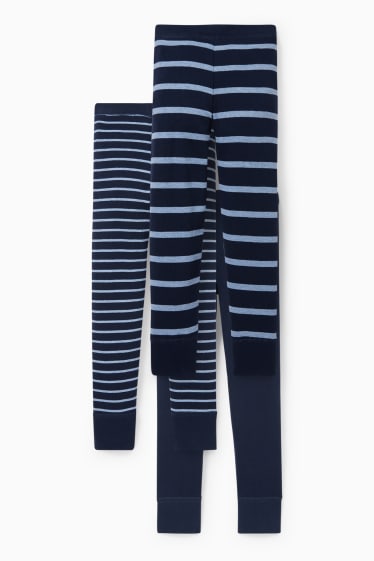 Children - Multipack of 3 - long pants - skinny rib - dark blue