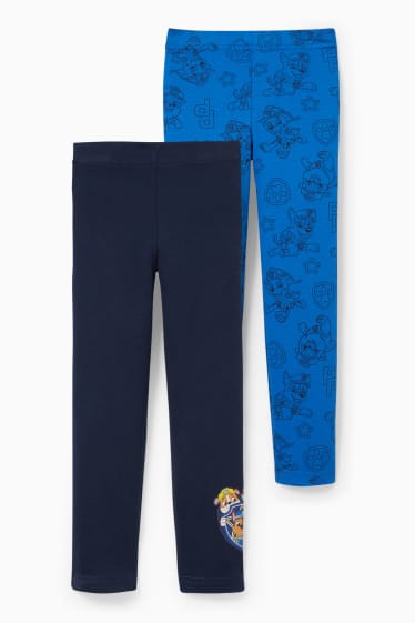 Kinderen - Set van 2 - Paw Patrol - lange onderbroek - donkerblauw