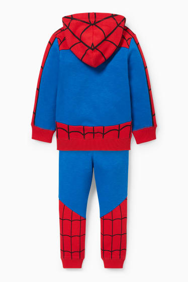 Enfants - Spider-Man - ensemble - sweat à capuche et pantalon de jogging - 2 pièces - rouge