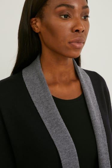 Dames - Vest - licht grijs-mix