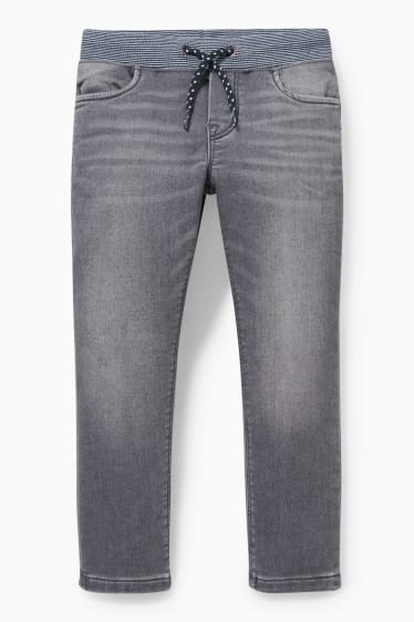 Dětské - Straight jeans - jog denim - LYCRA® - džíny - světle šedé