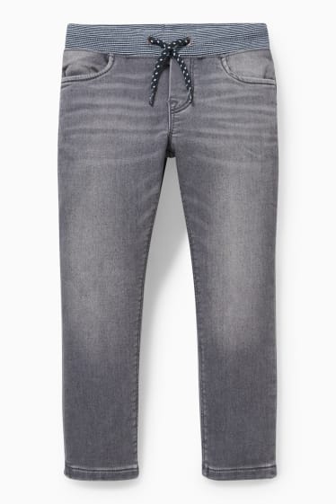 Enfants garçons - Jean coupe droite - jog denim - LYCRA® - jean gris clair