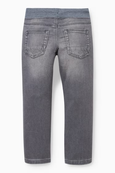 Enfants garçons - Jean coupe droite - jog denim - LYCRA® - jean gris clair