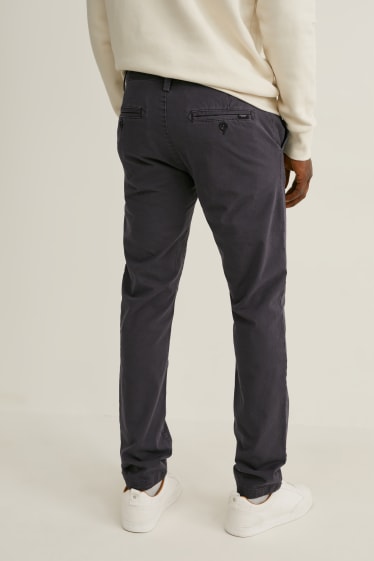 Uomo - Pantaloni chino - slim fit - Flex - LYCRA® - grigio scuro