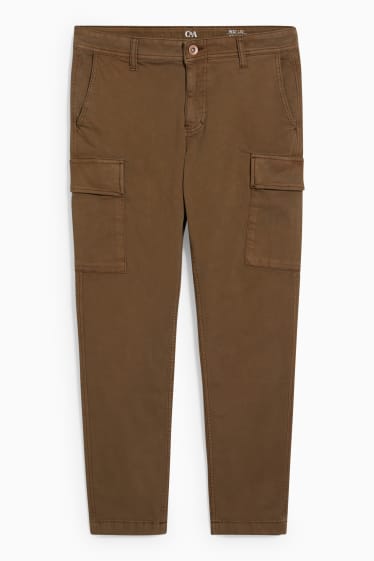 Home - Pantalons cargo - tapered fit - LYCRA® - caqui