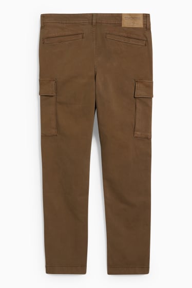 Hombre - Pantalón cargo - tapered fit - caqui