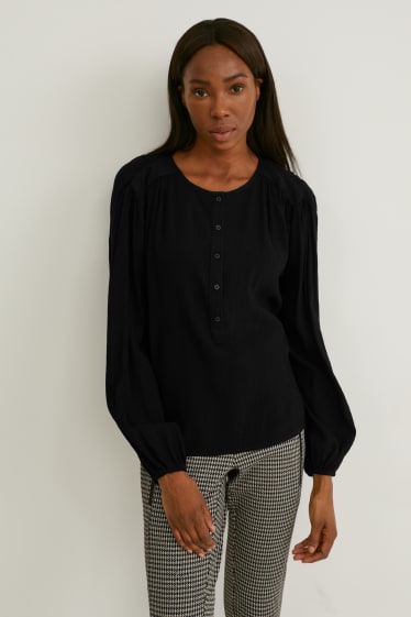 Dames - Blouse - zwart