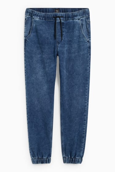 Mężczyźni - Tapered jeans - Flex jog denim - dżins-ciemnoniebieski