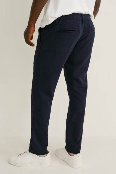 Uomo - Pantaloni chino - tapered fit - Flex - LYCRA® - blu scuro