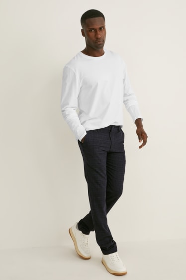 Heren - Chino - slim fit - Flex - LYCRA® - zwart mix