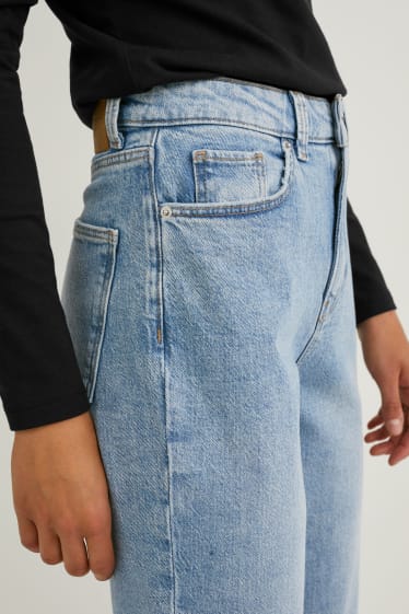 Women - Mom jeans - high waist - LYCRA® - denim-light blue