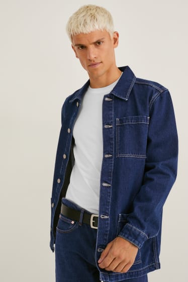 Uomo - Giacca di jeans - jeans blu scuro