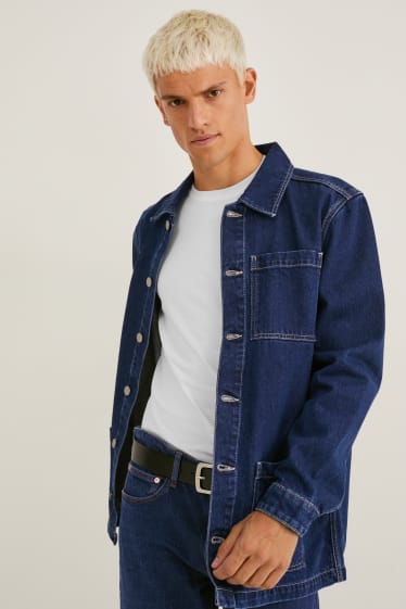 Hommes - Veste en jean - jean bleu foncé