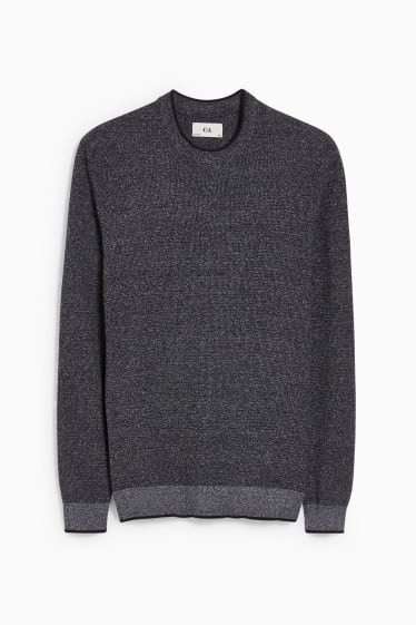Hombre - Jersey - azul oscuro-jaspeado