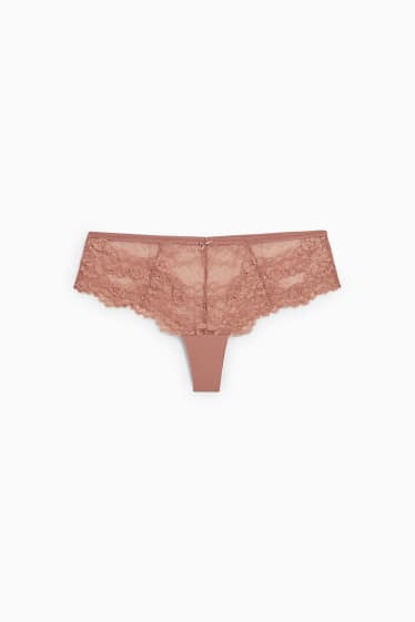 Femmes - String - LYCRA® - rose foncé