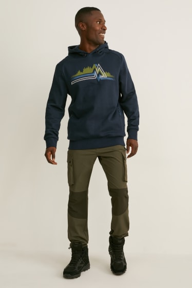 Hommes - Pantalon cargo avec ceinture - randonnée - LYCRA® - kaki