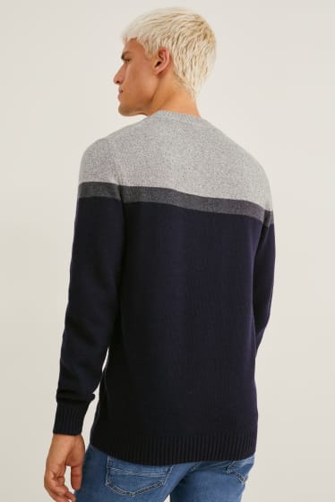 Uomo - Maglione - nero / grigio