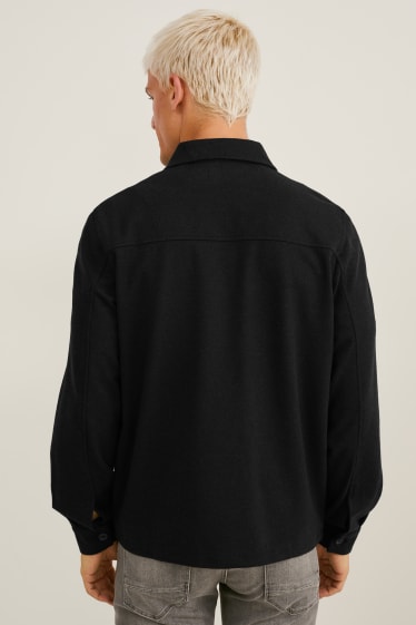 Bărbați - Jachetă tip cămașă - negru