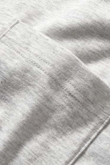 Uomo - T-shirt - cotone Pima - grigio chiaro melange
