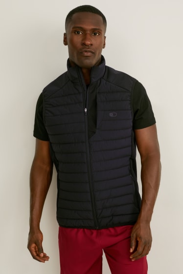 Men - Active quilted gilet - black