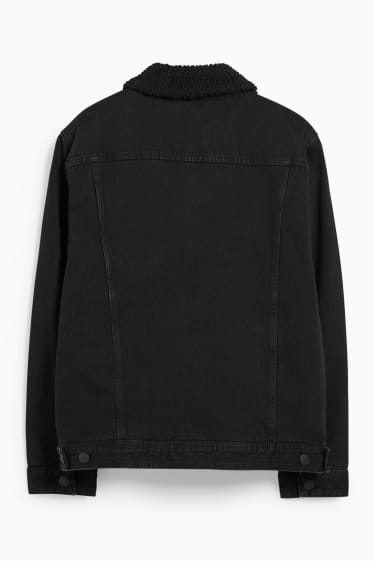 Men - Denim jacket - black
